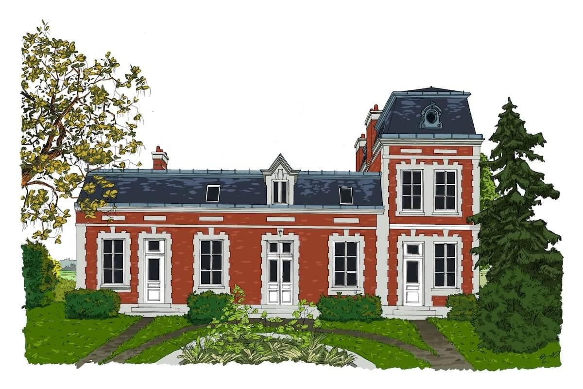 Présentation de La Maison Rouge à Beaurieux, maison d'exception en Champagne, à proximité de Reims